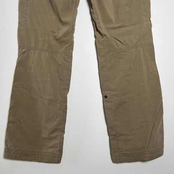 KUHL Vintage Patina Dye Splash Roll-Up Cargo Pants SIZE 8 Tan Hiking Travel - Picture 13 of 13
